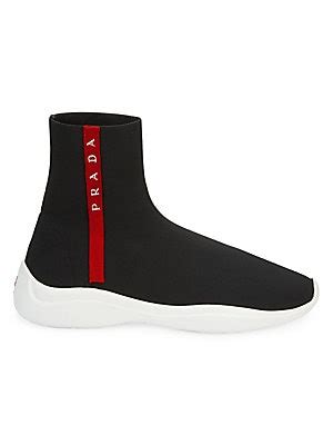 prada sneakers saks off fifth|Prada sock sneakers women's.